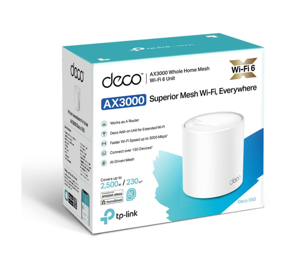 TP-LINK System WiFi mesh Deco X50 (2-pack) AX3000 - 1049468 - zdjęcie 4